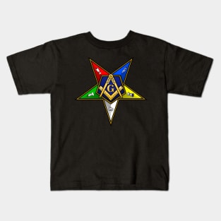 OES Masonic Emblem Order Of The Eastern Star Kids T-Shirt